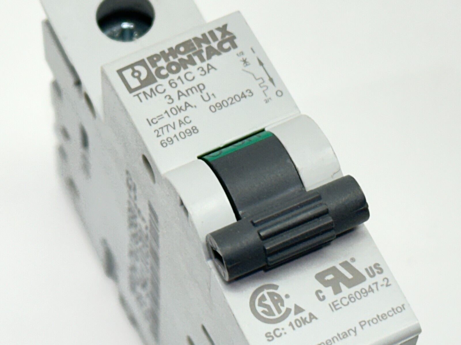 TMC 61C 3A,0902043 | Phoenix Contact TMC 61C 3A Circuit Breaker 1-Pole ...