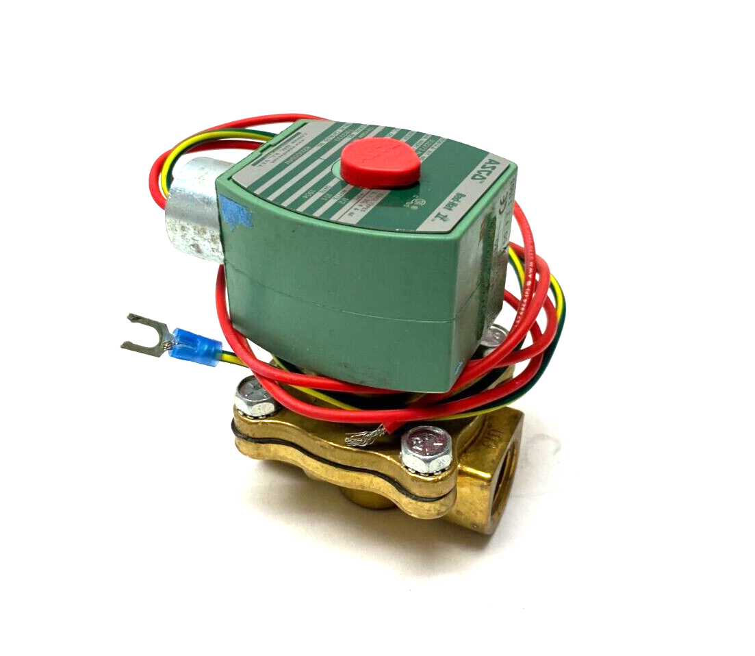 Asco 8210G094N Red Hat II 2-Way Solenoid Valve 120VAC 5/8" Orifice 1/2" NPT - Maverick Industrial Sales