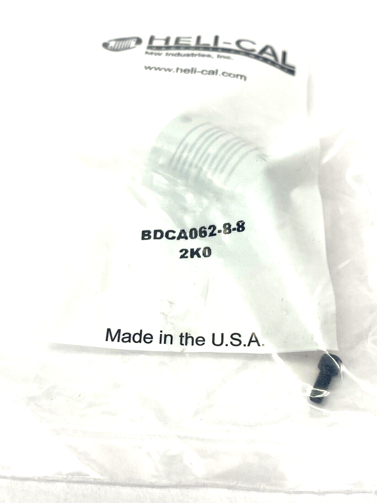 Heli-cal BDCA062-8-8 Clamping Precision Flexible Shaft Coupling 6208K389 - Maverick Industrial Sales