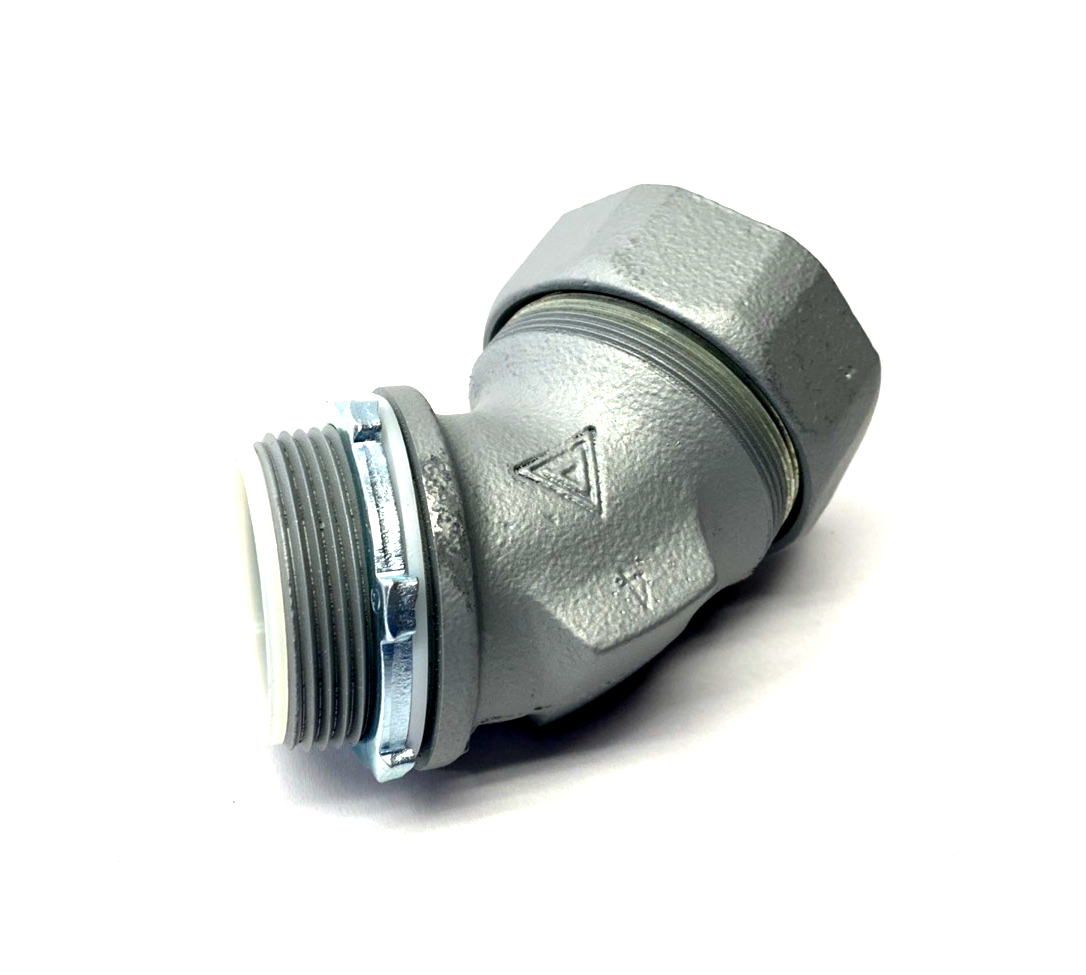 Appleton STB-45150 45 Degree Liquid Tight Conduit Connector 1-1/2" - Maverick Industrial Sales