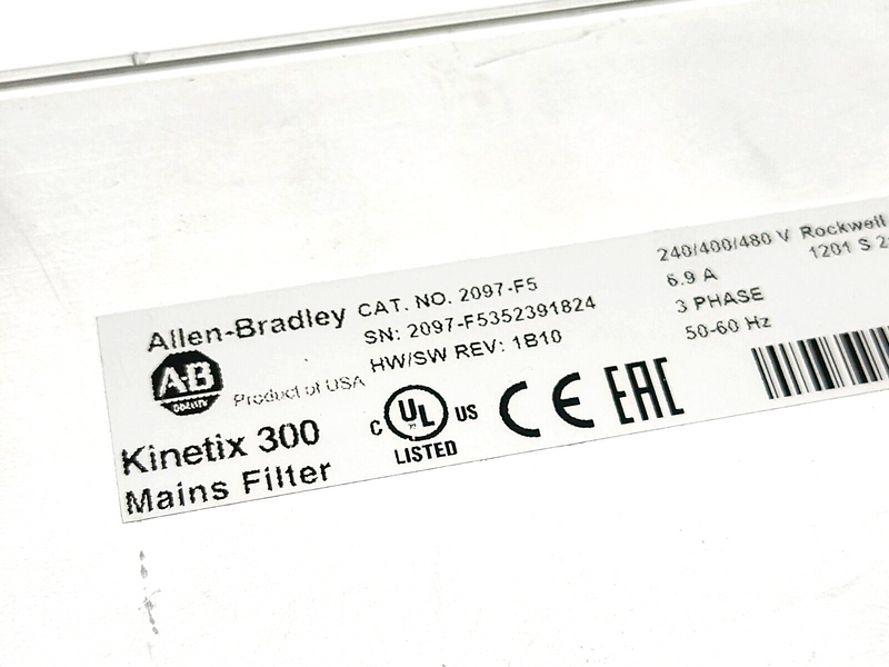 Allen Bradley 2097-F5 Kinetix 300 Line EMI Filter 6.9A 3PH 240/400/480VAC - Maverick Industrial Sales