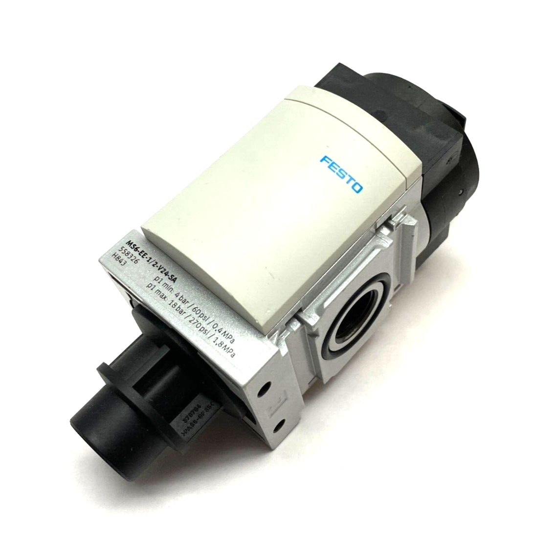 Festo MS6-EE-1/2-V24-SA Solenoid Actuated On/Off Valve 558326 - Maverick Industrial Sales