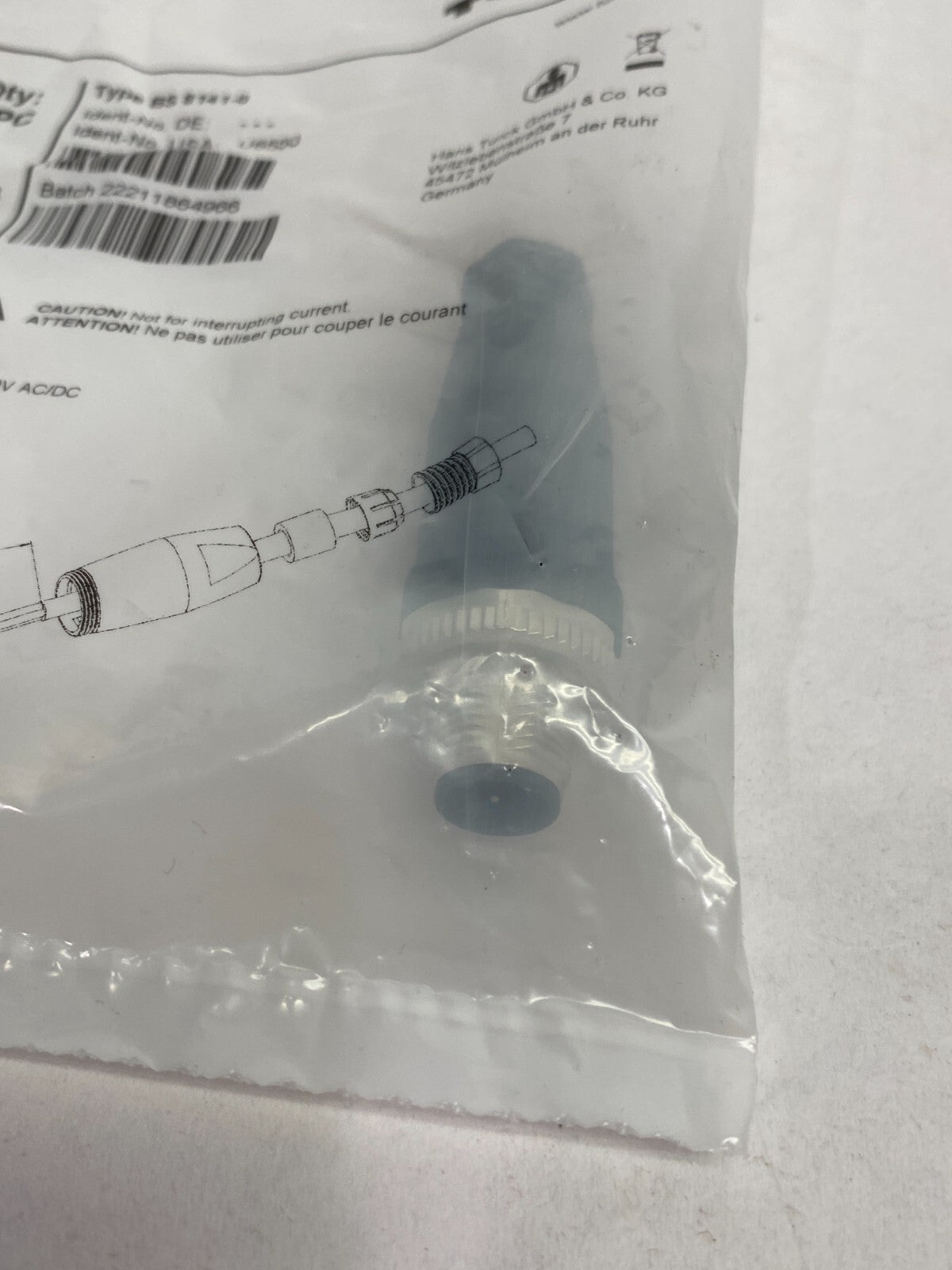 Turck BS 8141-0 Field Wireable Connector M12 4-Pin Male U6550 - Maverick Industrial Sales