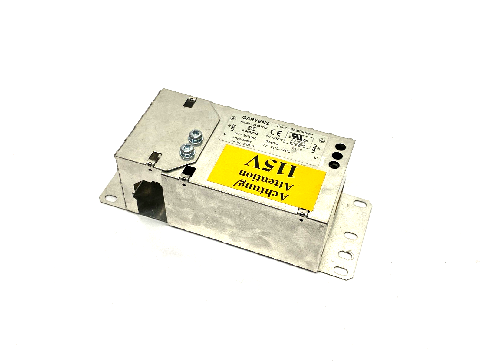 Garvens Mettler Toledo 24103122 Single-Phase Power Supply 250VAC 12A - Maverick Industrial Sales