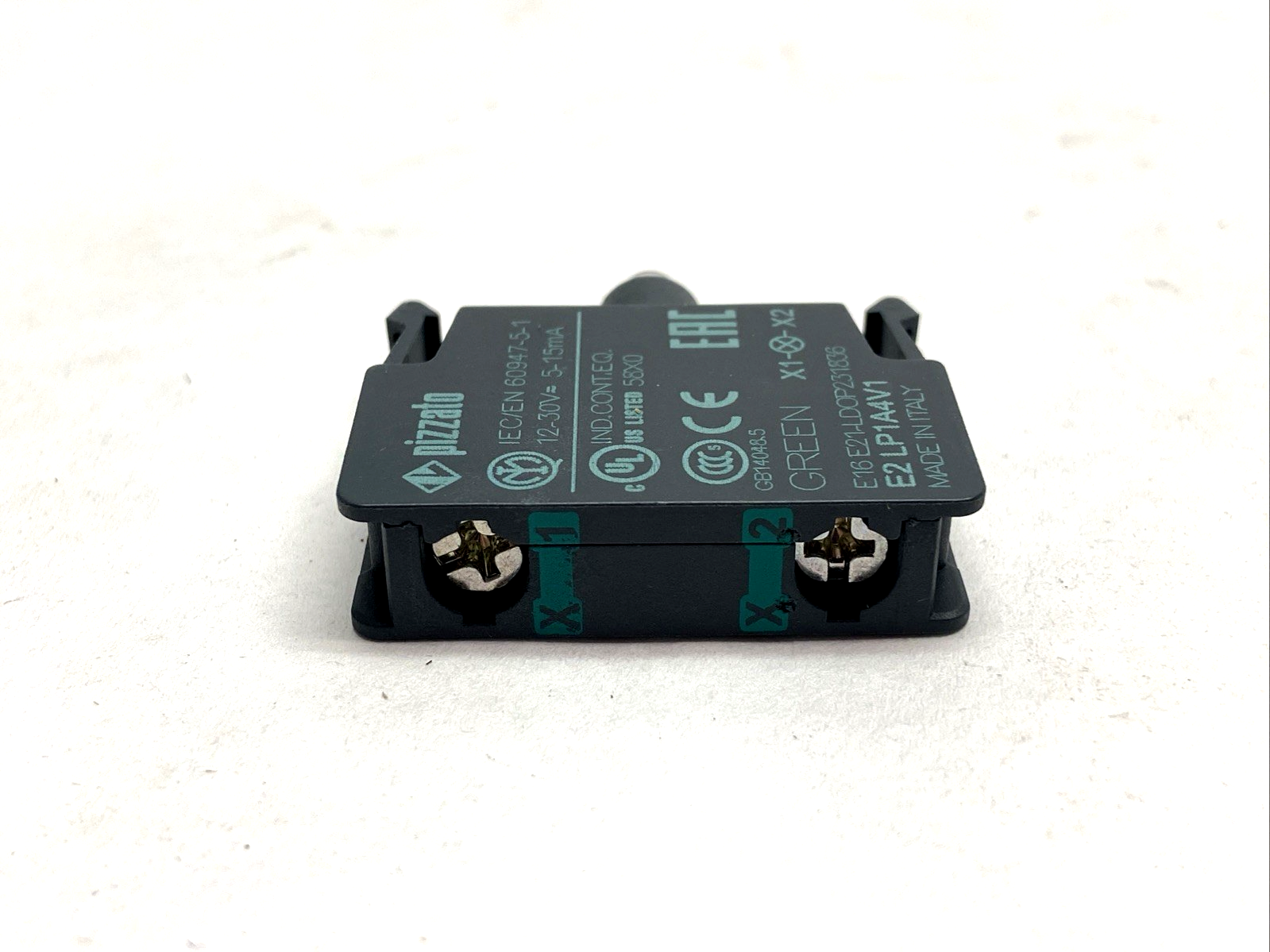 Pizzato E2 LP1A4V1 LED Unit Green 12-30VAC/DC 5-15mA - Maverick Industrial Sales