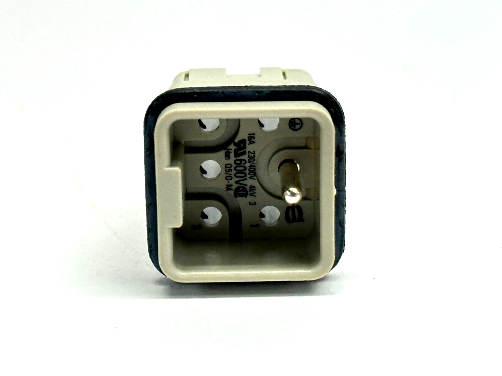 Harting 09 12 005 3001 Han Q Compact Connector 5/0-M-C Male Insert Crimp - Maverick Industrial Sales