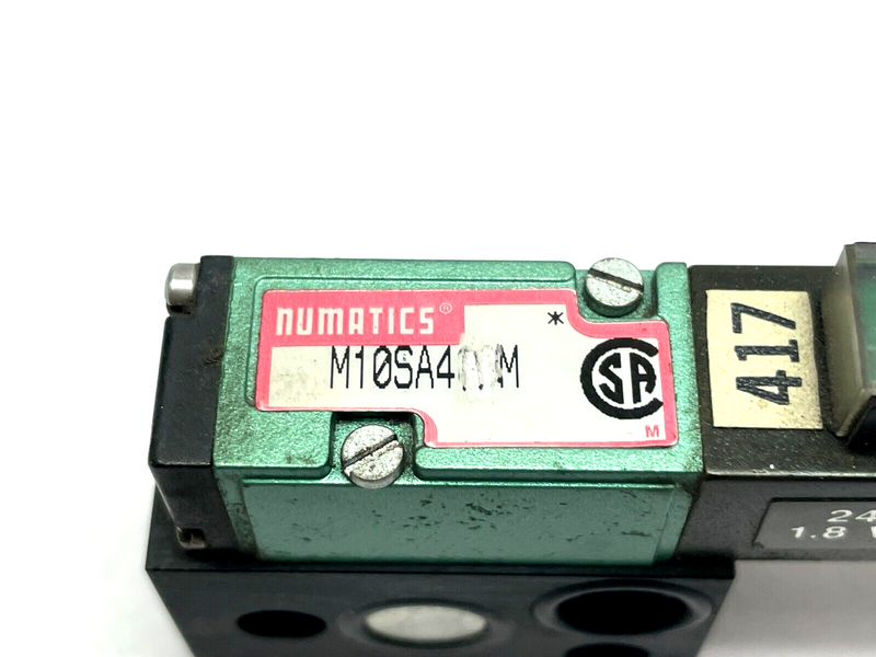 Numatics M10SA411M000061 Solenoid Valve 24VDC 1.8w - Maverick Industrial Sales