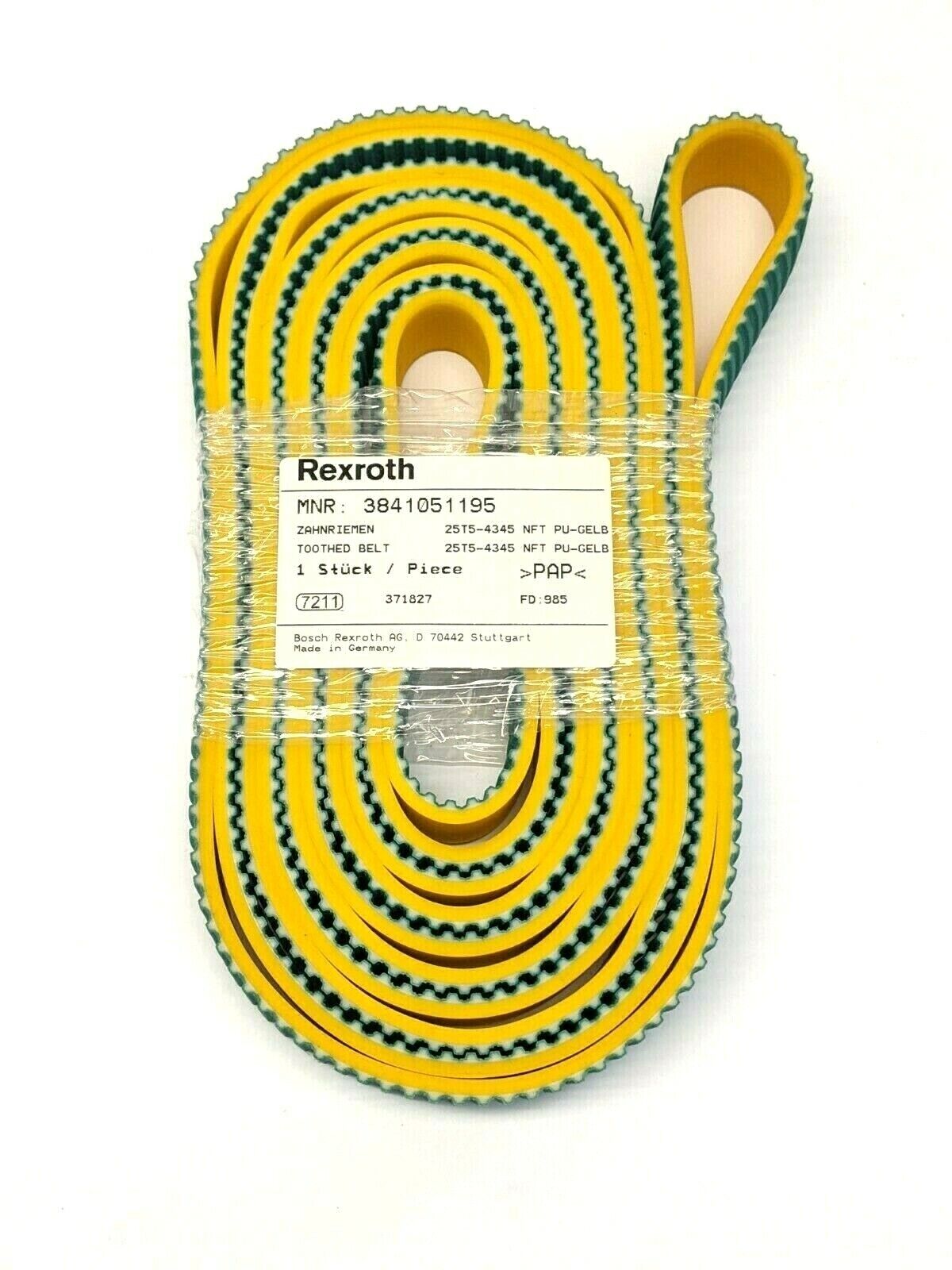 Bosch Rexroth 3841051195 Toothed Belt 25T5-4345 NFT PU-GELB - Maverick Industrial Sales