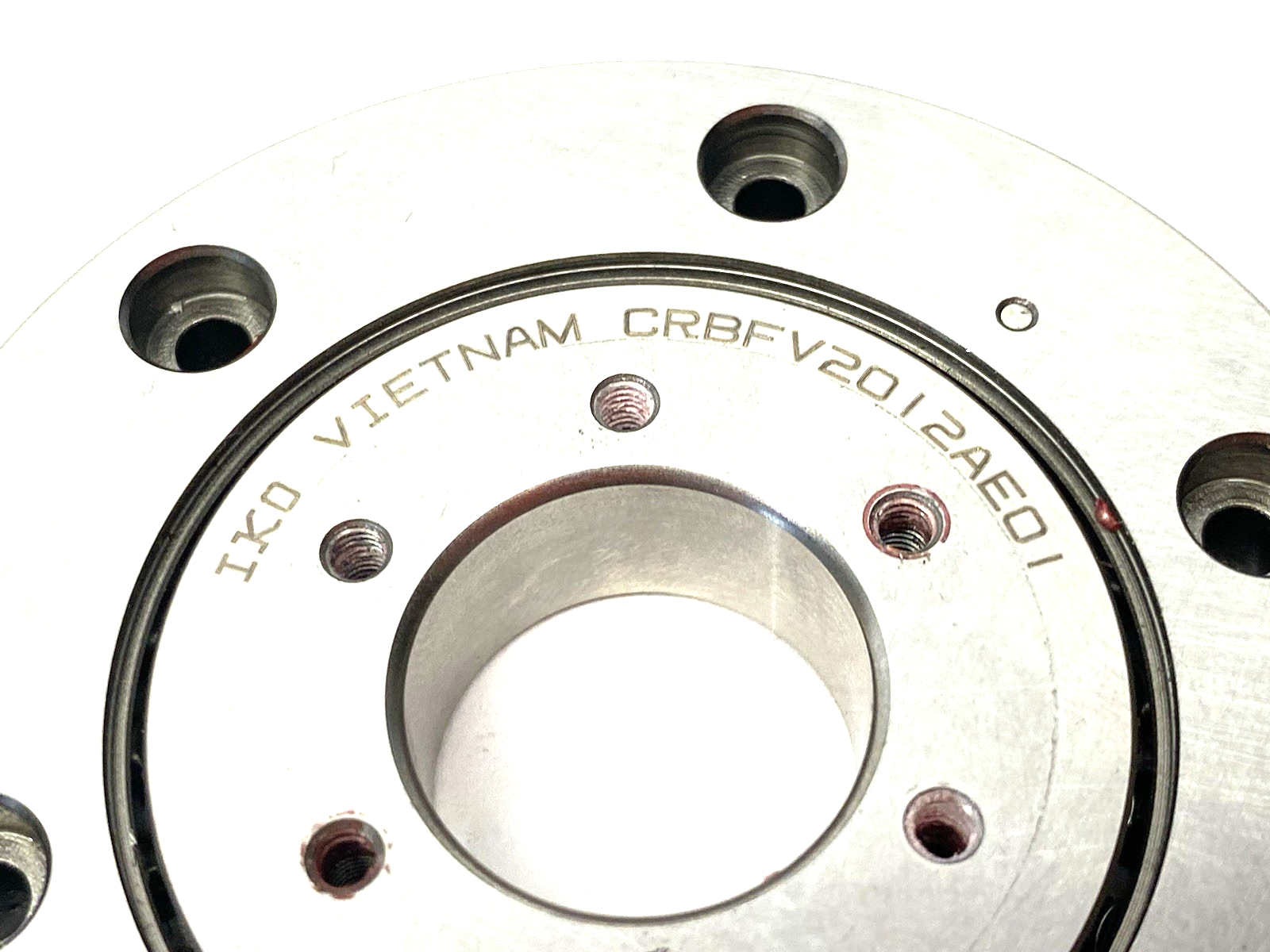 | IKO CRBFV2012AEOI Crossed Roller Bearing 70mm OD SCREW BROKEN IN MOUNT HOLE - Used - Maverick Industrial Sales