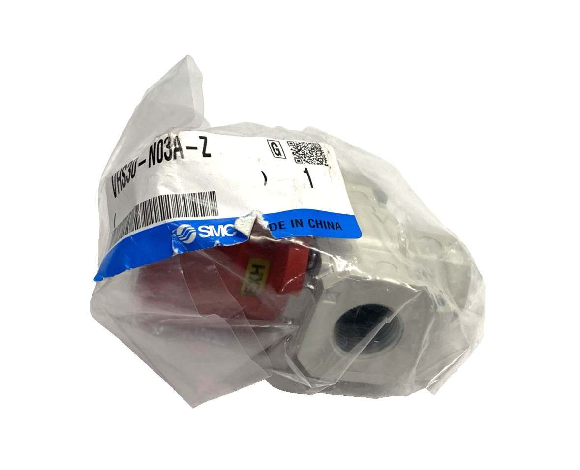 SMC VHS30-N03A-Z 3-Port Manual Pneumatic Lockout Valve 3/8" NPT - Maverick Industrial Sales