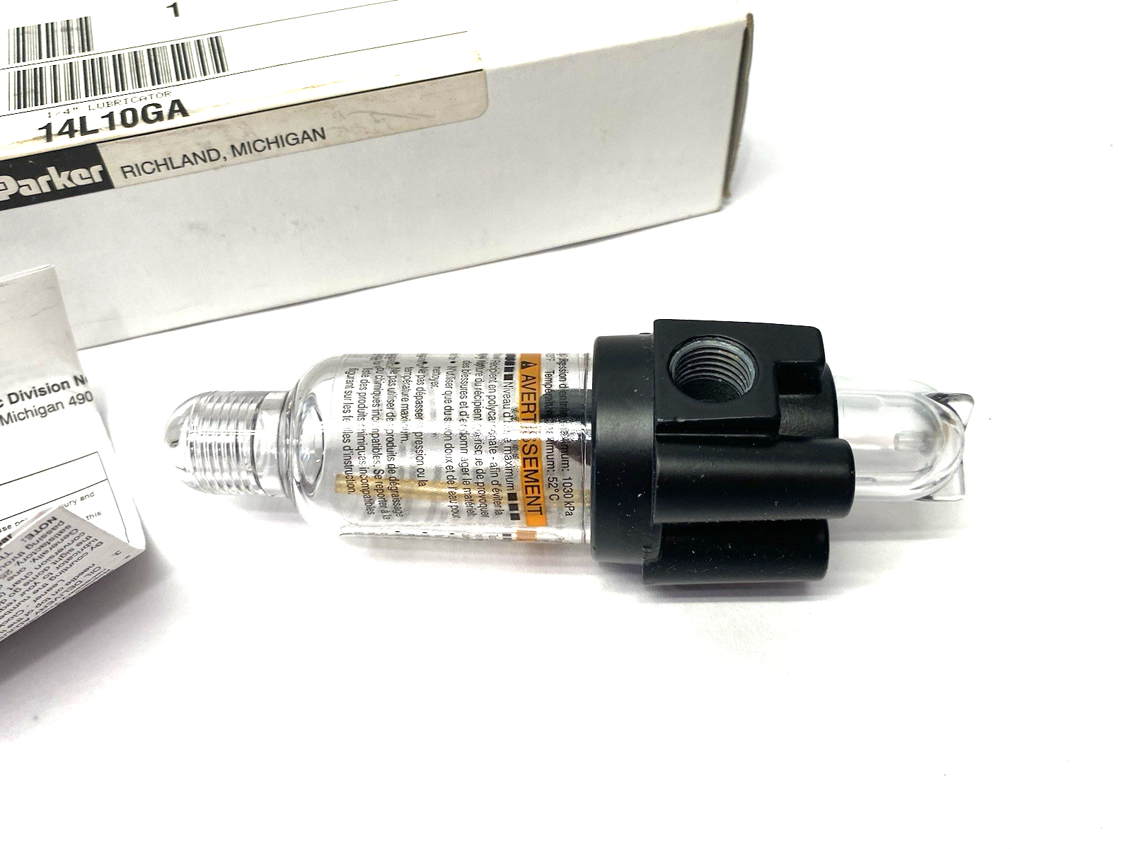 14L10GA | Parker Modular Lubricator 1/4" Ports - New – Open box - Maverick Industrial Sales