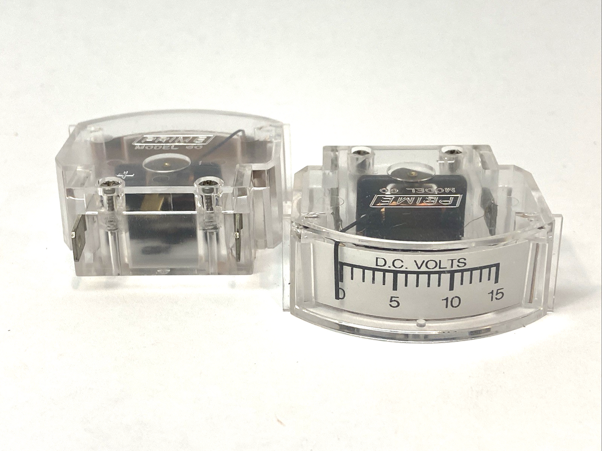 Prime 111-0025 Model 60 Panel Meter 0-15VDC LOT OF 2 - Maverick Industrial Sales