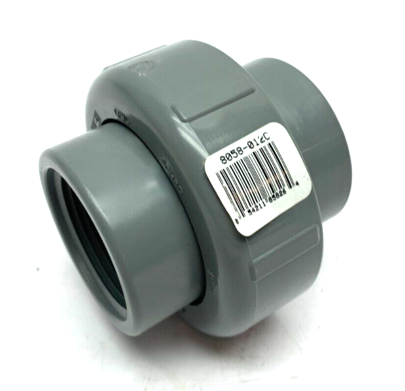 Spears 8058-012C 1-1/4" CPVC Union Ring Coupling Grey Threaded 2000 FPT FKM - Maverick Industrial Sales