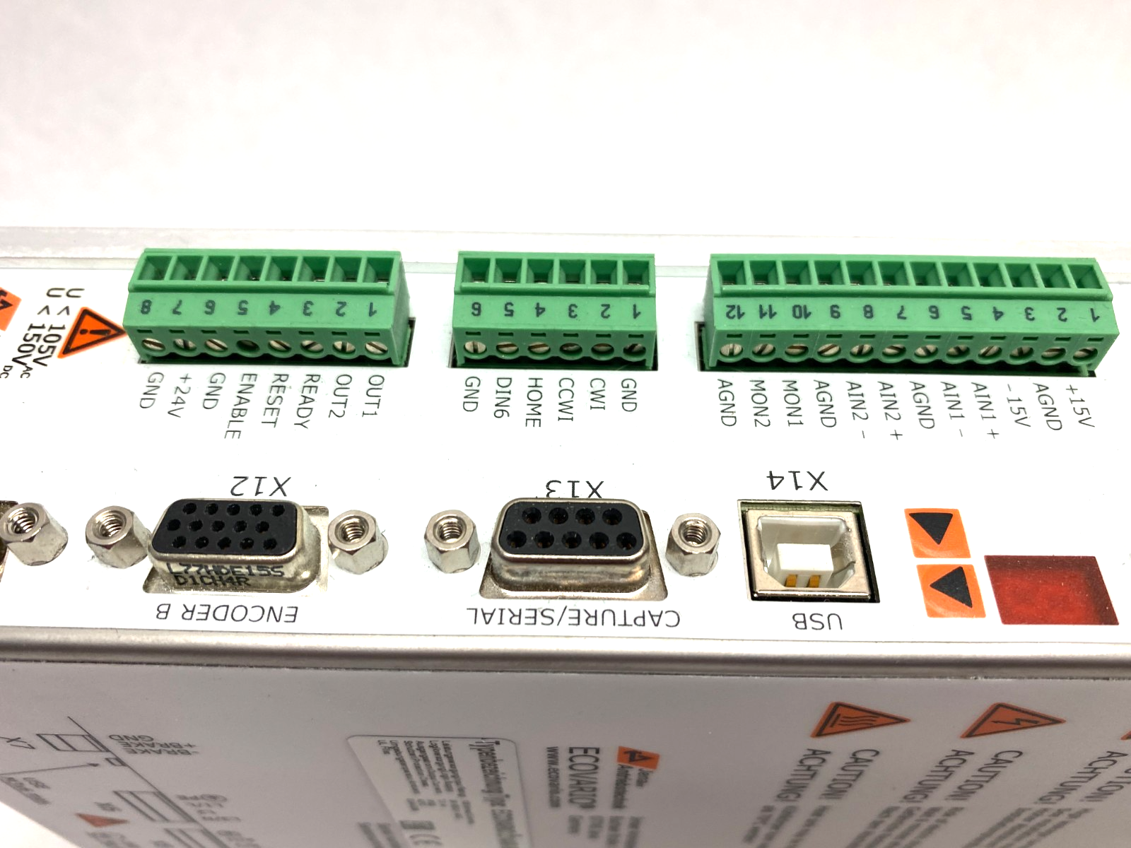 ECOVARIO 214AR-BJ-000-000 | Jenaer 1-Axis Servo Amplifier, CANopen/EtherCAT, STO - Used - Maverick Industrial Sales