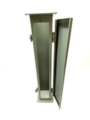 Hoffman F44W24 Nvent Feed-Through Strait Wireway Section 4x4x24" Gray Steel - Maverick Industrial Sales