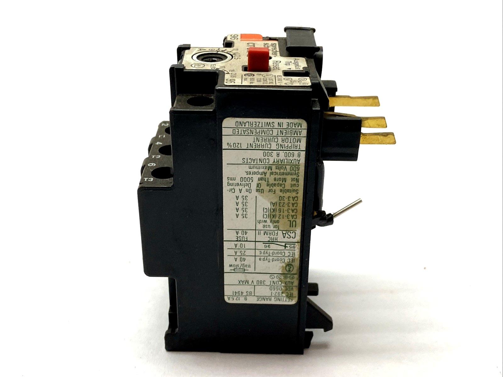 Sprecher+Schuh CT 3K-12.5 Overload Relay 9-12.5A BOX OF 10 - Maverick Industrial Sales