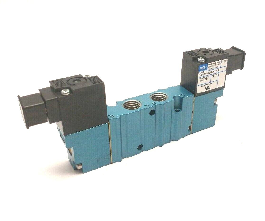 MAC Valves 461A-BOA-DM-DDAJ-1KJ Double Solenoid 3-Pos Pilot Valve 24VDC 1/4"NPTF - Maverick Industrial Sales
