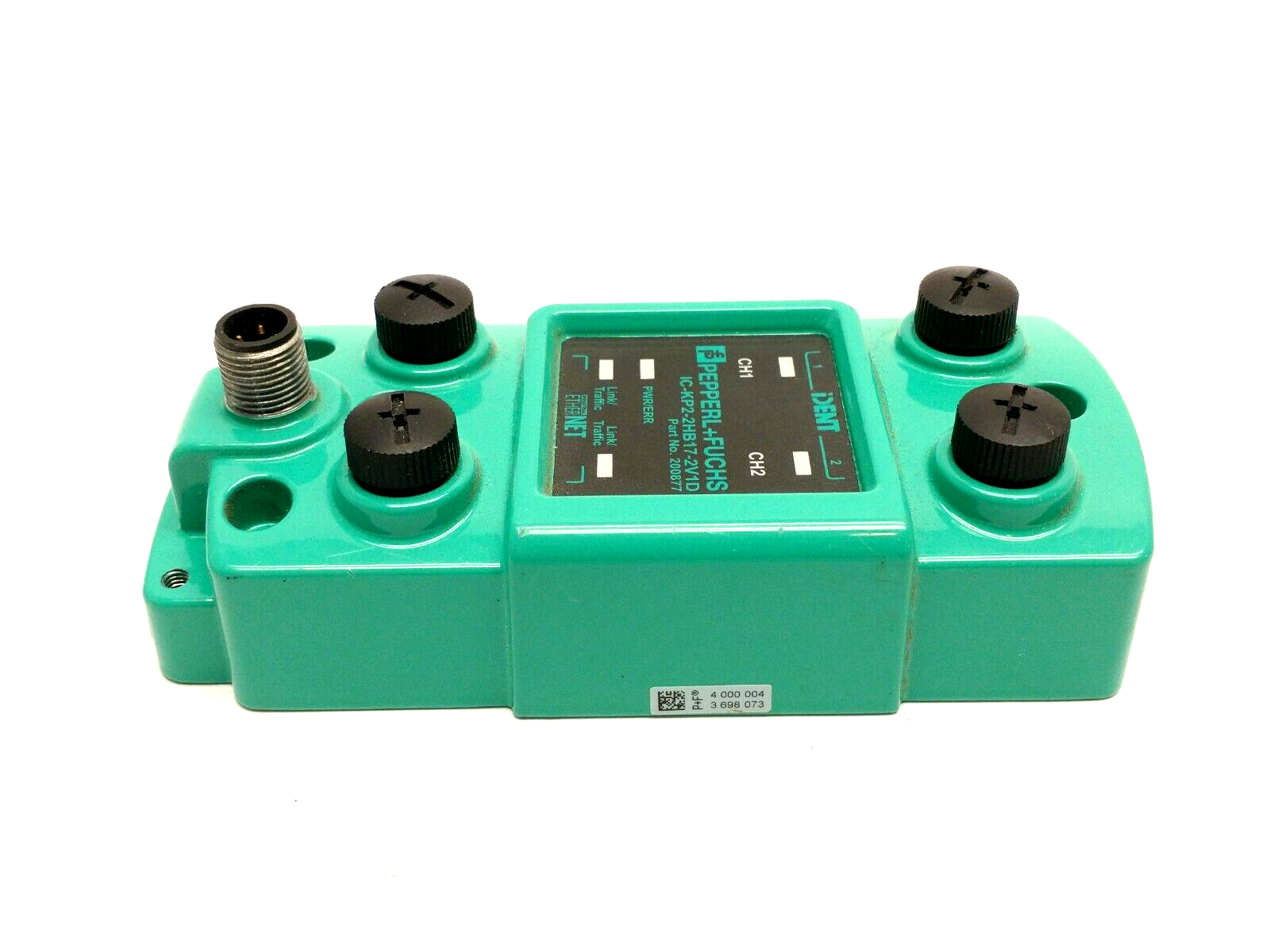 IC-KP2-2HB17-2V1D, 200877 | Pepperl+Fuchs IC-KP2-2HB17-2V1D iDENT Compact Control Interface Unit 200877 - For parts or not working - Maverick Industrial Sales