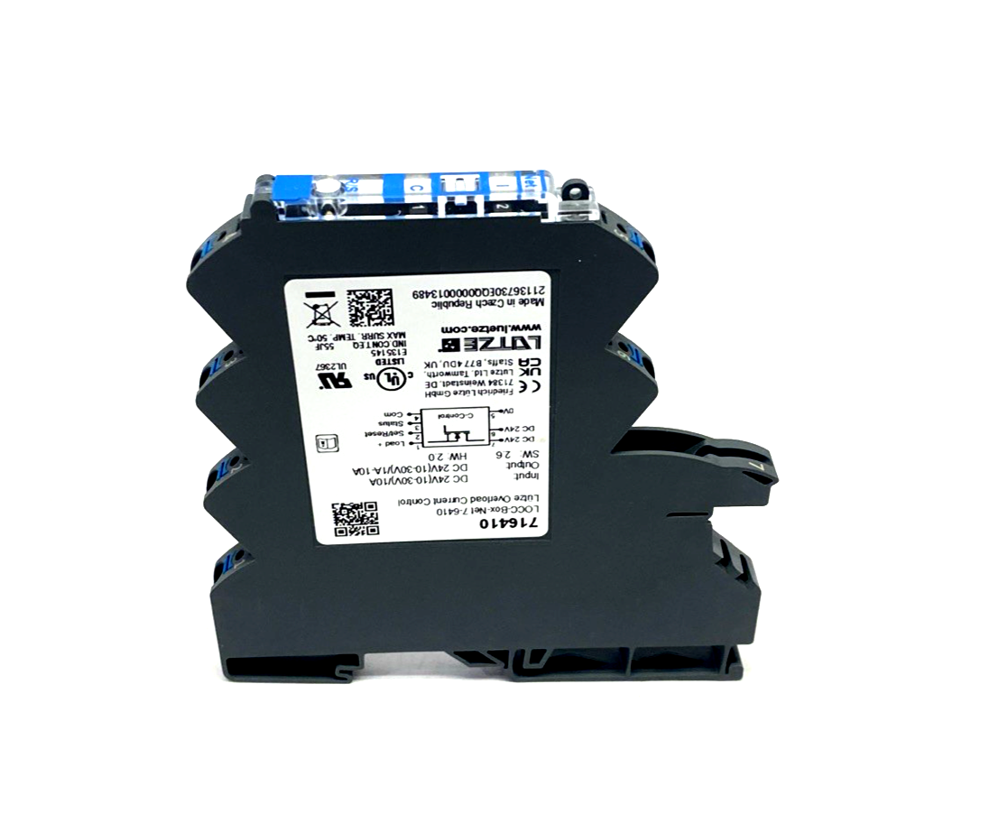716410 | Lutze Load Monitoring Circuit Breaker DC 10A, LOCC-Box-Net 7-6410 - New – Open box - Maverick Industrial Sales