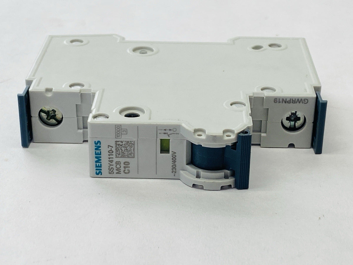5SY4110-7 | Siemens Miniature Circuit Breaker C10 1-Pole 10kA 10A - New – Open box - Maverick Industrial Sales