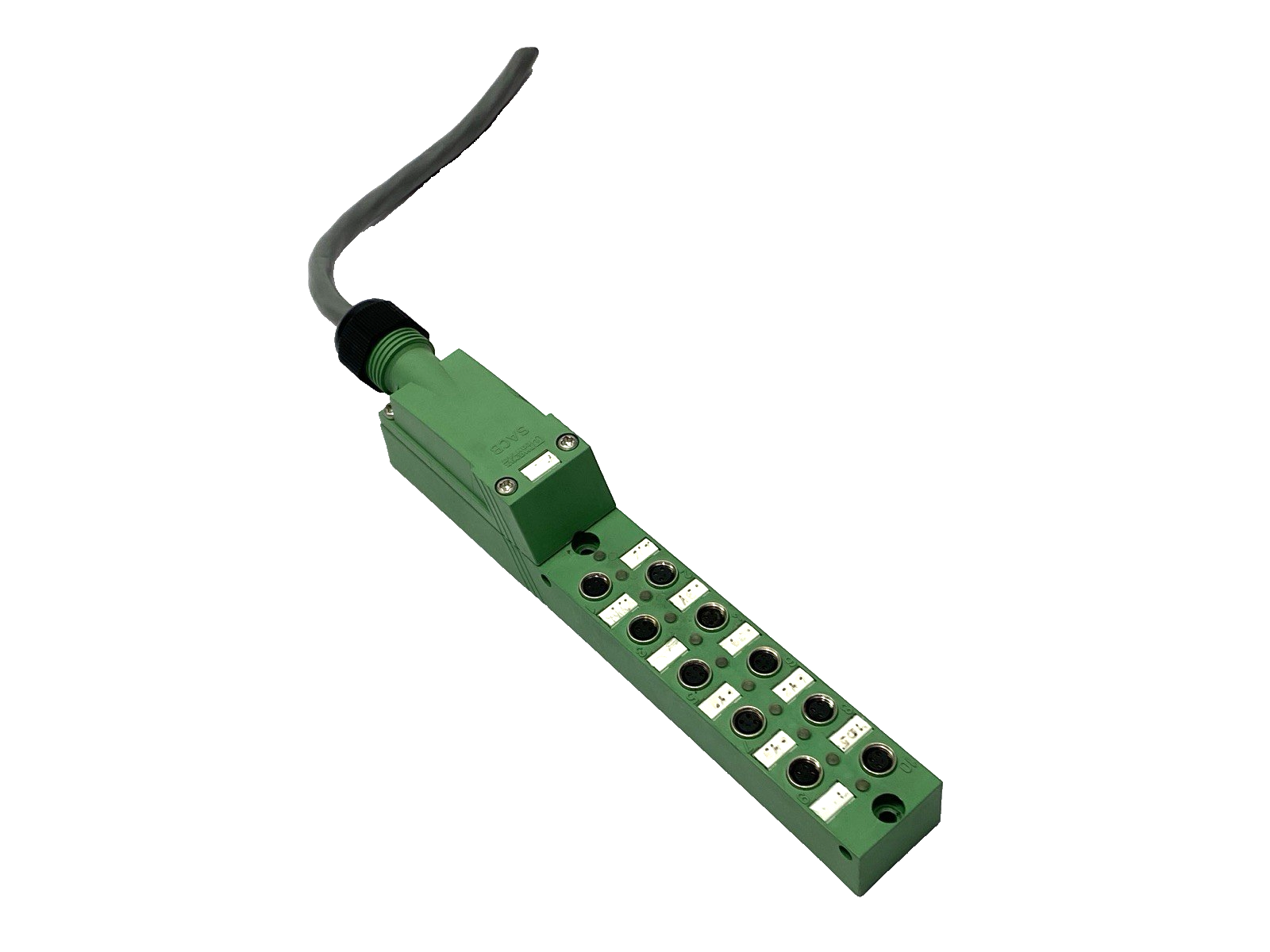 1503438 | Phoenix Contact SACB-10/3-L-C-M8 Distributor Box 10-Port - Used - Maverick Industrial Sales