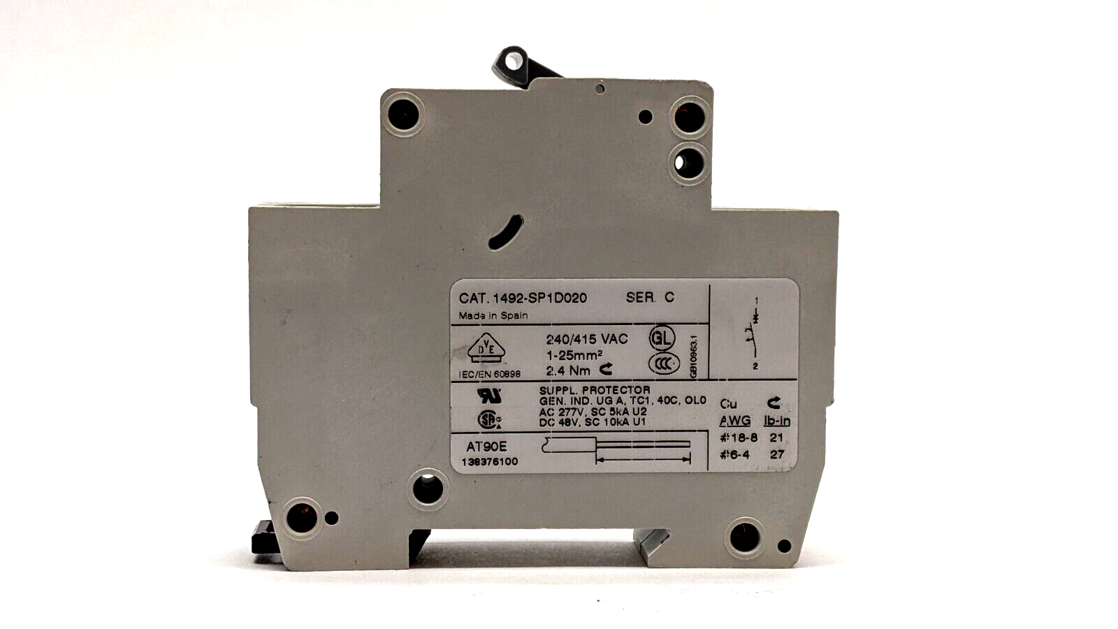 Allen Bradley 1492-SP1D020 Ser C Circuit Breaker 2A - Maverick Industrial Sales