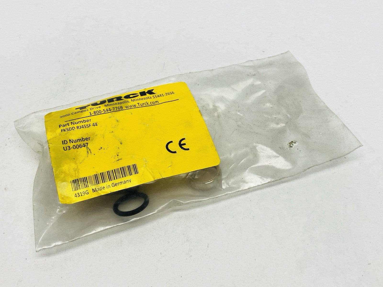 Turck FKSDD RJ45SF 44 Wall / Panel Mount Connector RJ45 x M12 4-Pin U3-00647 - Maverick Industrial Sales