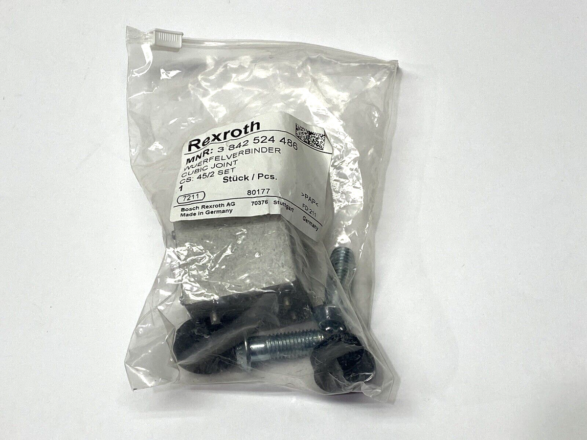 3842524486 | Bosch Rexroth Cubic Joint 45/2 Set LOT OF 2 - New - Maverick Industrial Sales