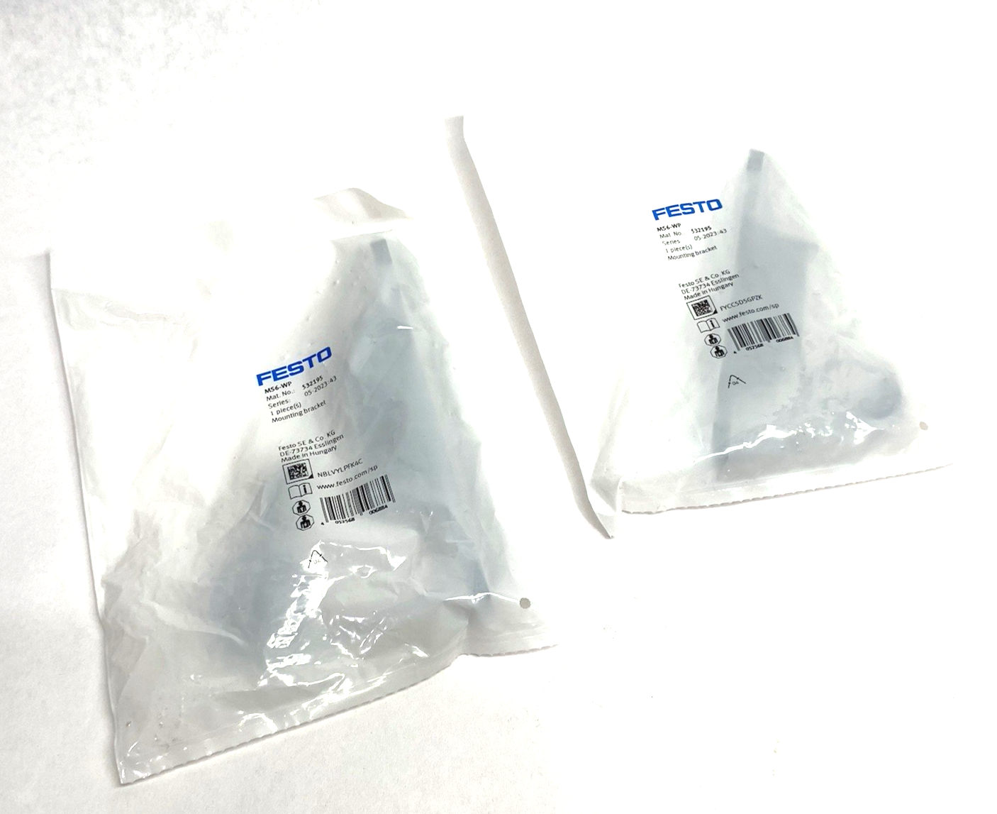 Festo MS6-WP Mounting Bracket Module Connector 532195 LOT OF 2 - Maverick Industrial Sales