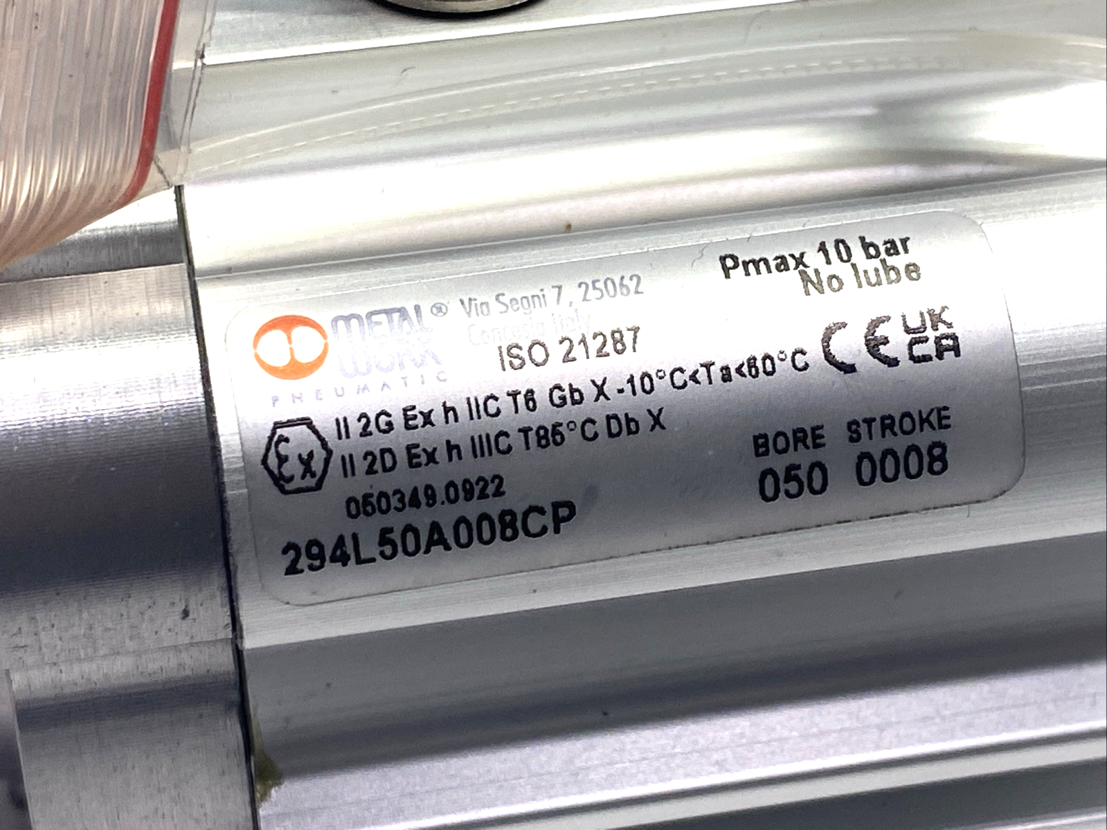Metal Work Pneumatic 294L50A008CP Cylinder SP0206317 - Maverick Industrial Sales