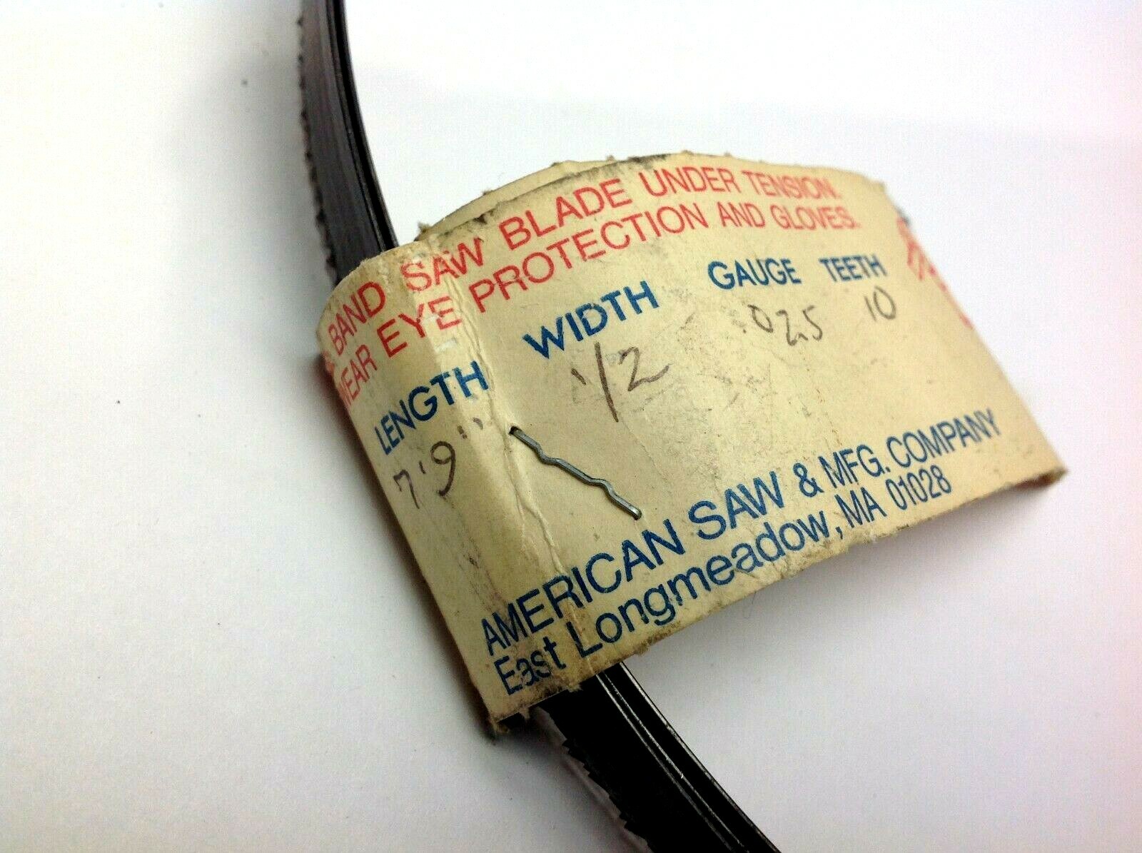 American Saw & MFG. Neo-Type 7’9” L, 1/2” W, .025 Gauge, 10 Teeth Saw Blade - Maverick Industrial Sales