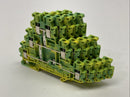 Phoenix Contact UT 2,5-3PE Ground Terminal Block Green/Yellow 3214275 LOT OF 5 - Maverick Industrial Sales