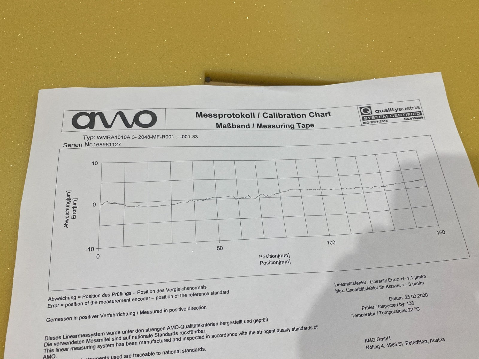 AMO Heidenhain WMRA 1010A Absolute Scale Ring for Outside Scanning 1189022-02 - Maverick Industrial Sales