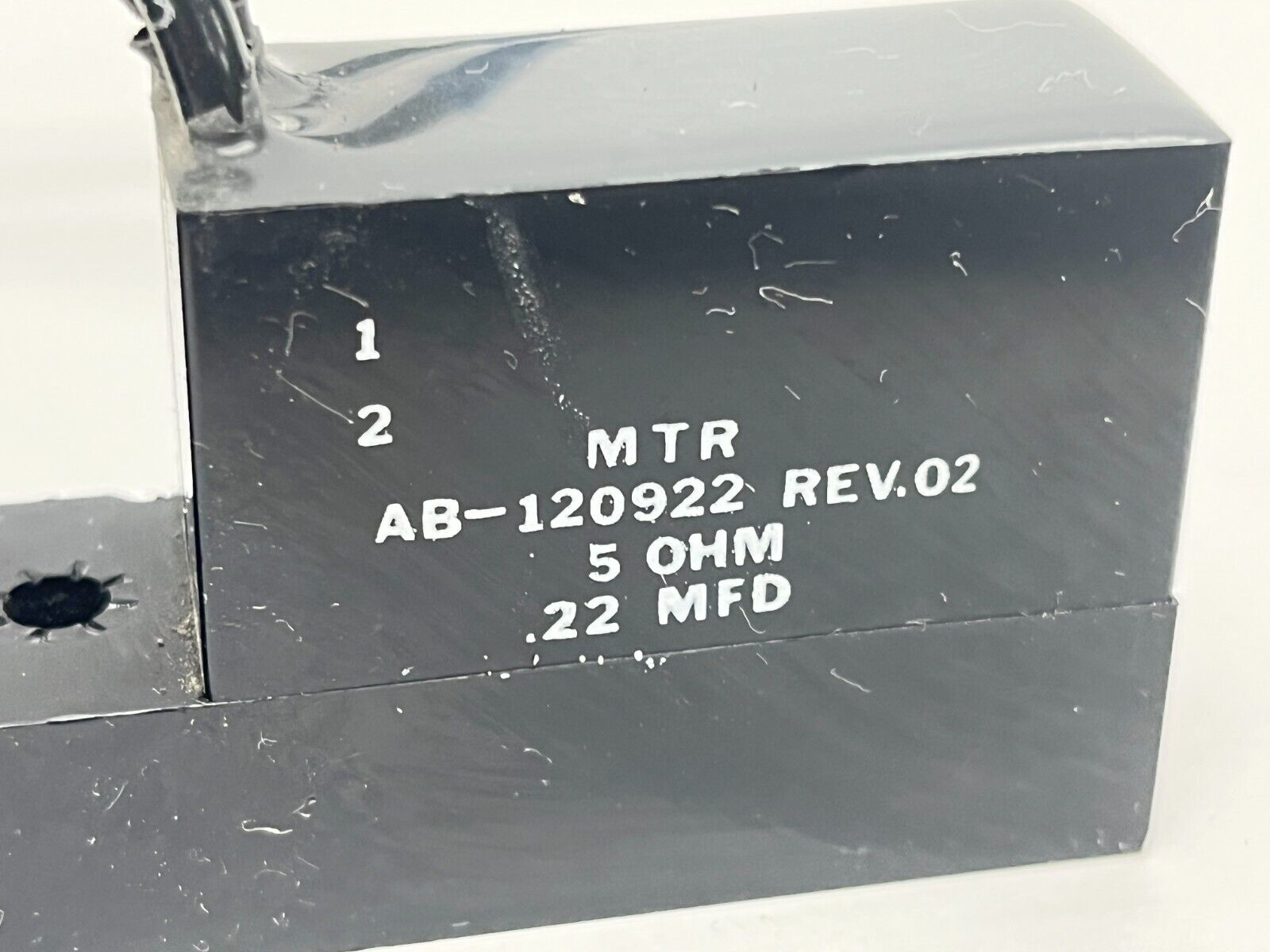 MTR AB-120922 Rev.02 Capacitor 5Ohm .22 MFD LOT OF 3 - Maverick Industrial Sales
