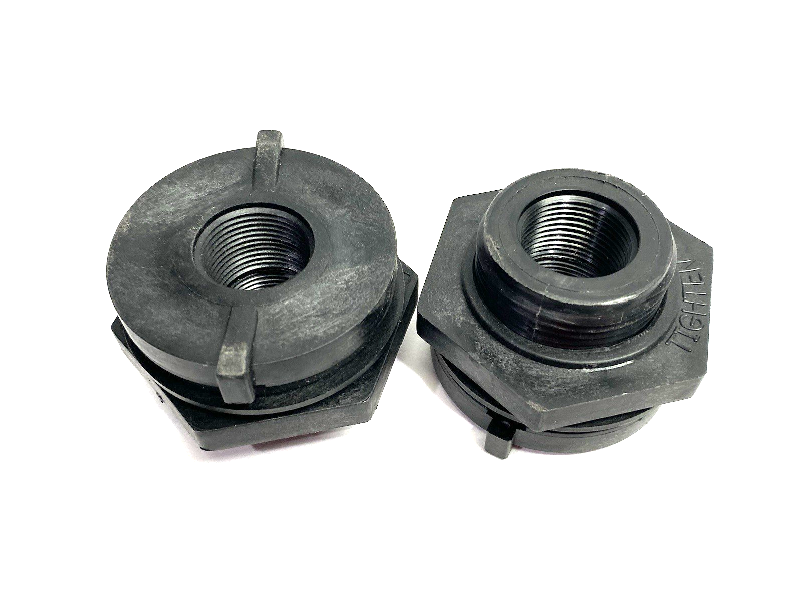 ACE Roto-Mold 10484 Tank Bulkhead Adapter Fitting 3/4" Poly LOT OF 2 - Maverick Industrial Sales