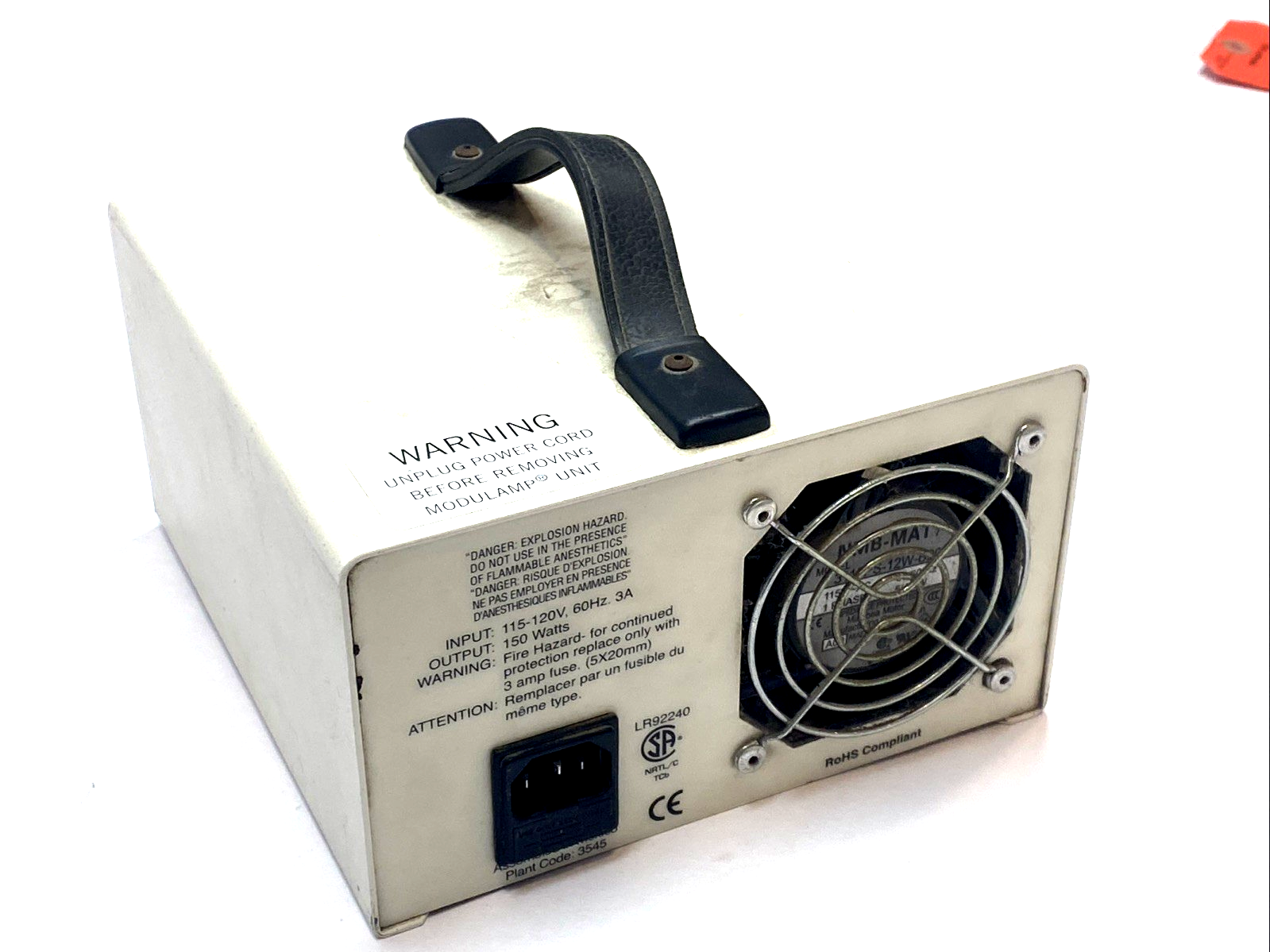 LR92240 | Schott 150W Fiber Optic Microscope Light Source Illuminator - For parts or not working - Maverick Industrial Sales