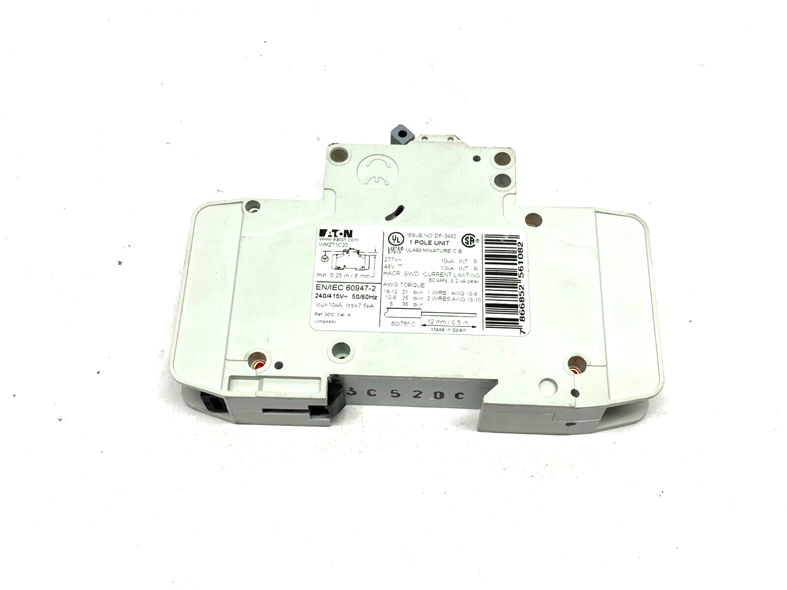 Eaton WMZT1C20 Circuit Breaker 1-Pole 20A - Maverick Industrial Sales