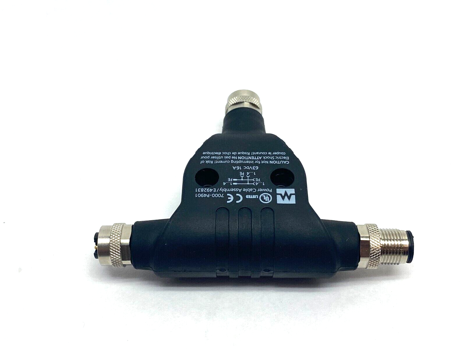 Murrelektronik 7000-P4901-0000000 T-Coupler M12 Axial M to F L-Coded - Maverick Industrial Sales