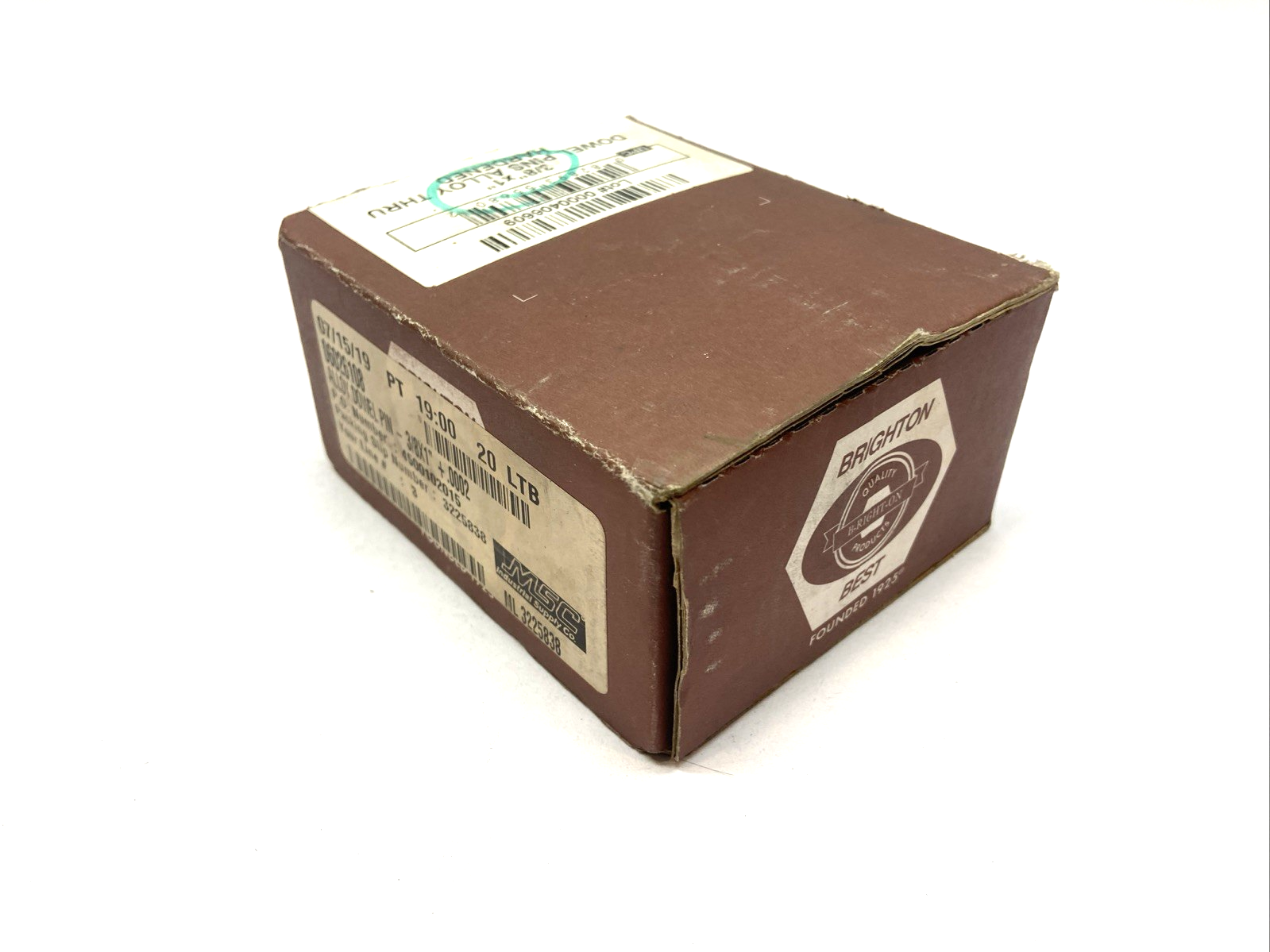 Brighton 241259 Dowel Pin 3/8"x1" Alloy BOX OF 62 - Maverick Industrial Sales