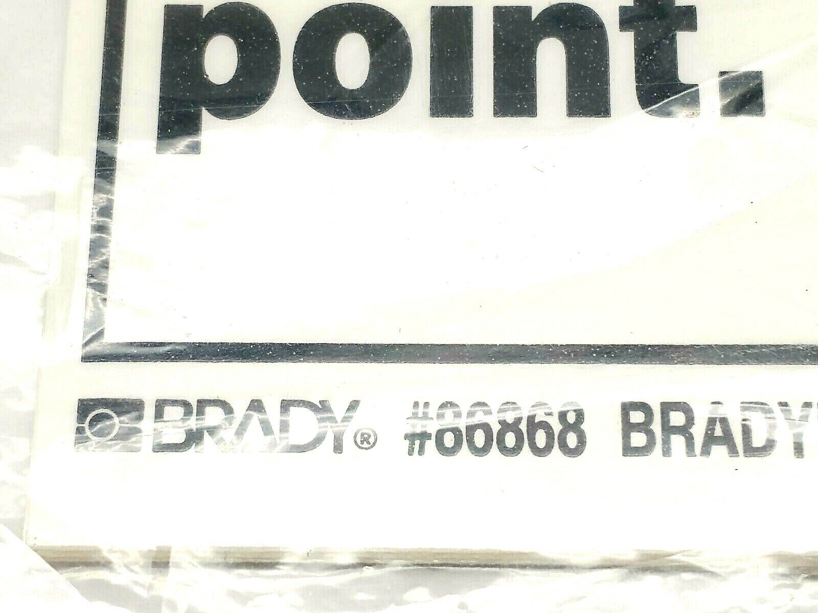 Brady 86868 "DANGER Pinch point" 3.5x5in Polyester Labels 5 PACK - Maverick Industrial Sales