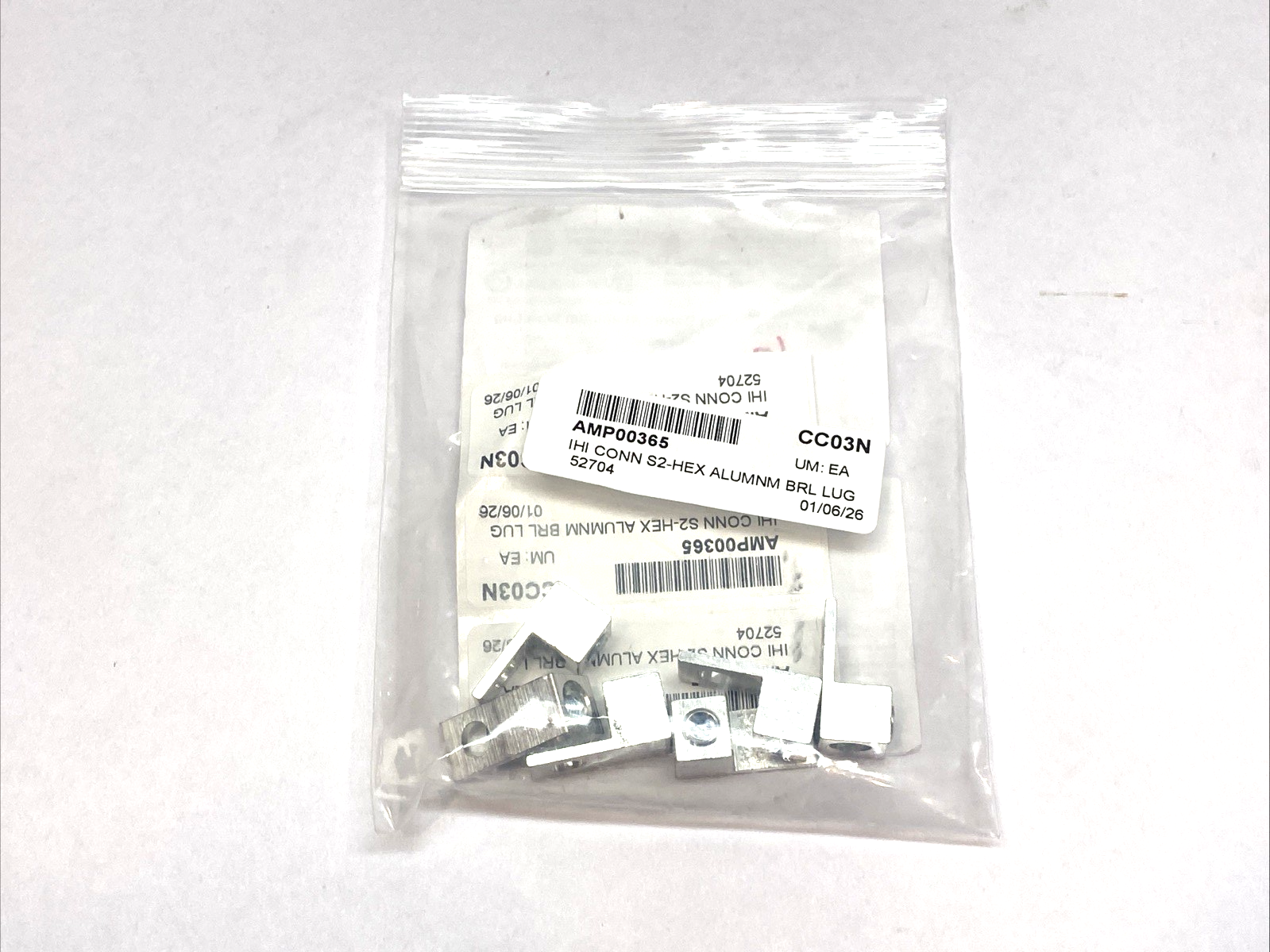 Lugs Direct S2-HEX Single Aluminum Wire Lug 2-14 AWG BAG OF 6 - Maverick Industrial Sales