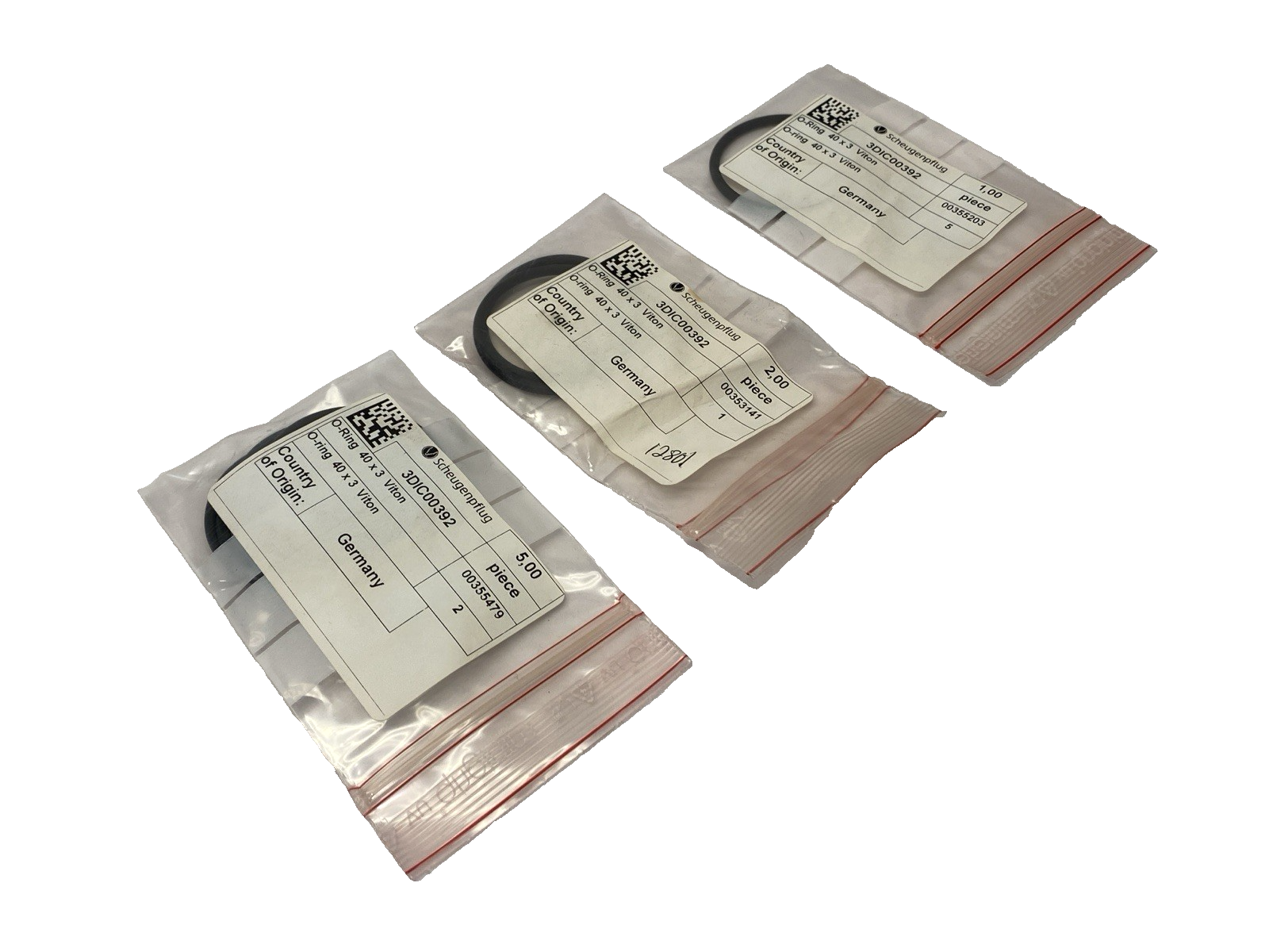 Scheugenpflug 3DIC00392 O-Ring 40mm X 3mm Viton LOT OF 8 - Maverick Industrial Sales