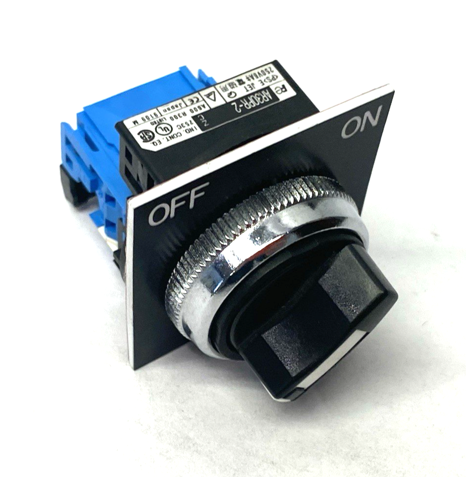 Fuji Electric AR30PR-2 2-Position Selector Switch, Maintained, Non-Illuminated - Maverick Industrial Sales