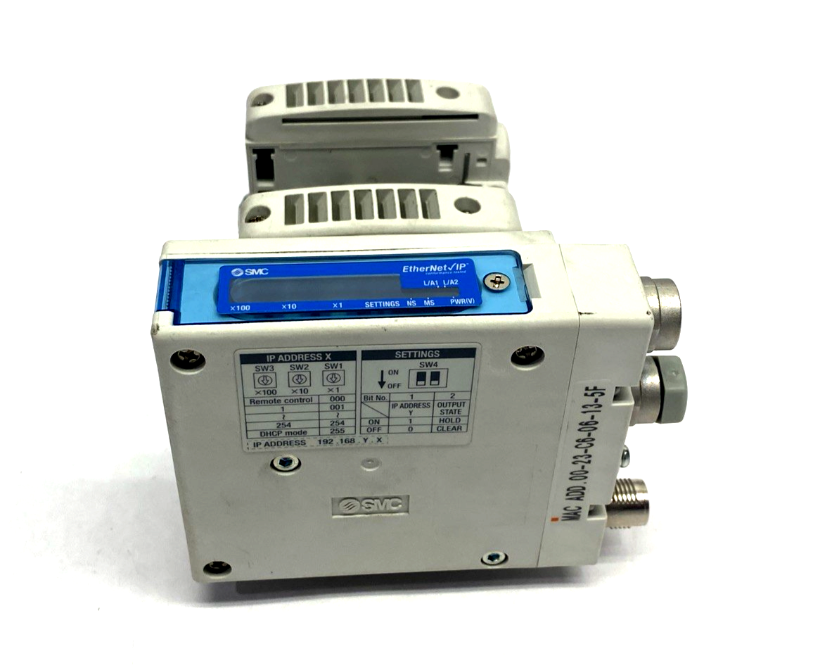 VV5QC11-03N7SEAN-D0S | SMC Pneumatic Solenoid Valve Manifold, 3-Station, 5-Port - Used - Maverick Industrial Sales