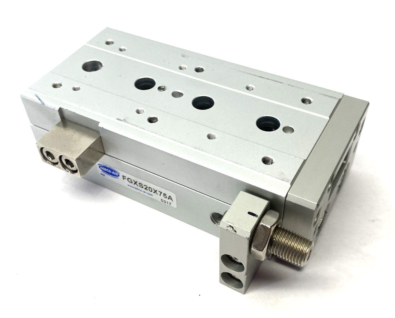 Fabco-Air FGXS20X75A Double-Acting Pneumatic Linear Guided Slide Actuator - Maverick Industrial Sales