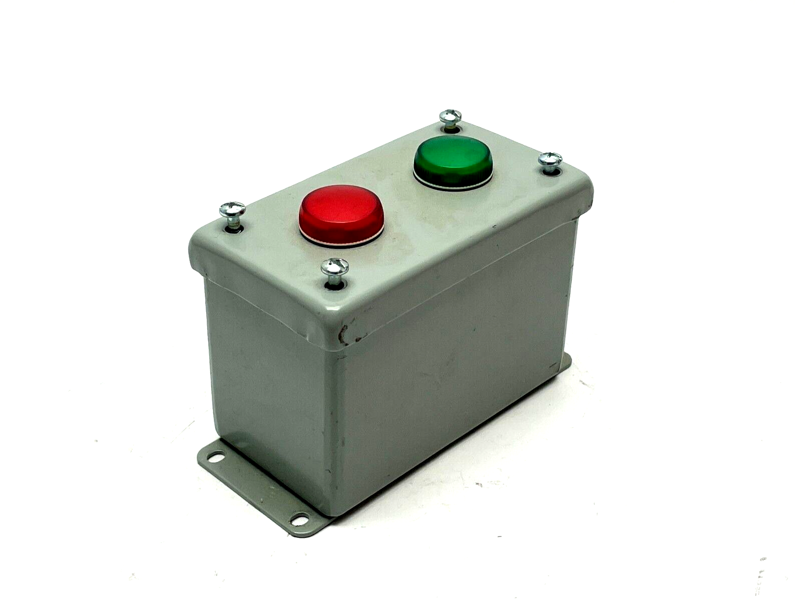 Hoffman E2PBGXM Pushbutton Enclosure w/ Allen Bradley Pilot Lights - Maverick Industrial Sales