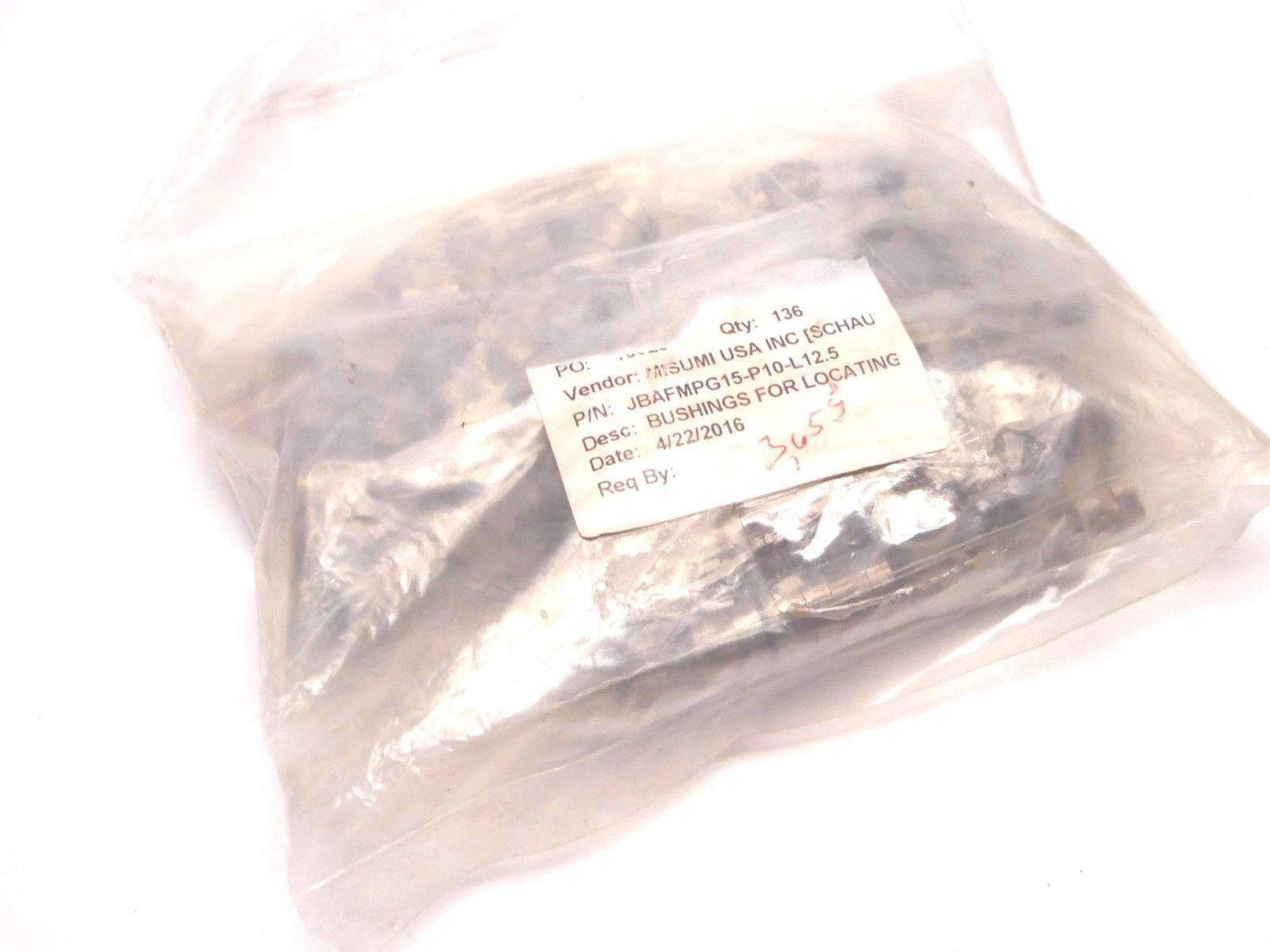 Misumi JBAFMPG15-P10-L12.5 Straight Retaining Locating Pin Bushing - Maverick Industrial Sales