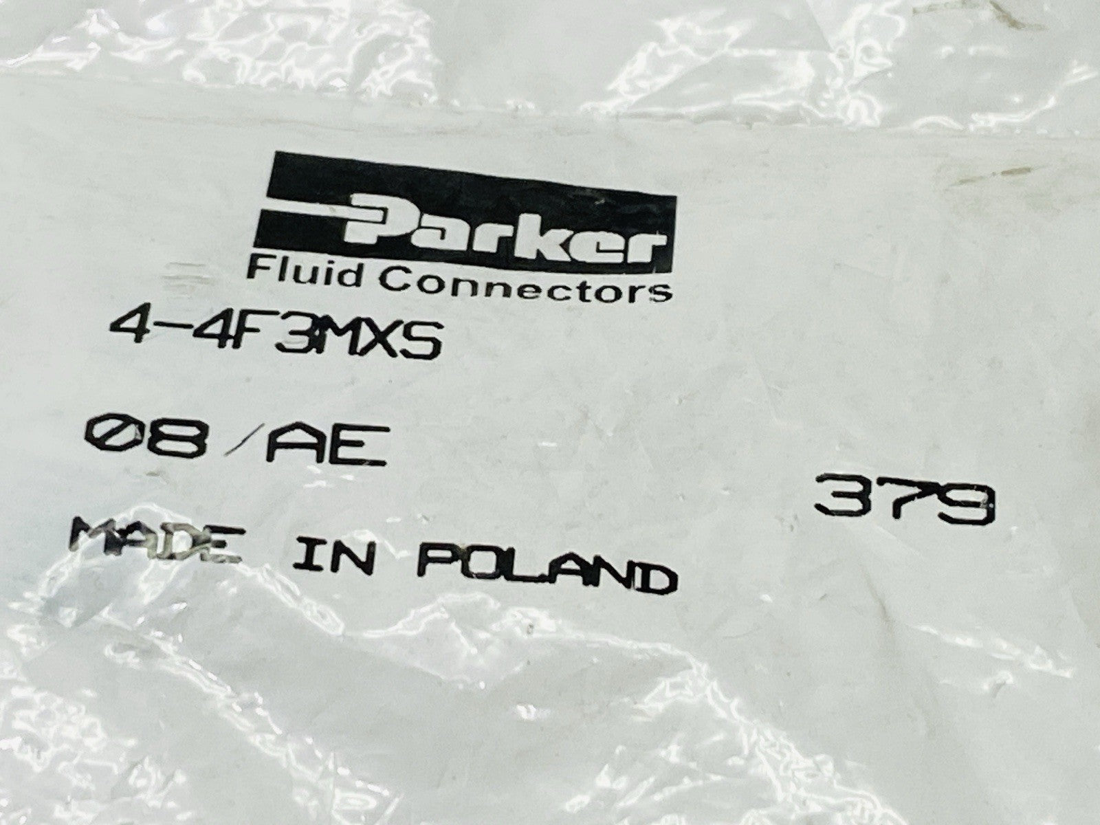 Parker 4-4F3MXS Triple-Lok 37 Degree Flare JIC Tube Fitting 1/4" x 1/4-19" - Maverick Industrial Sales