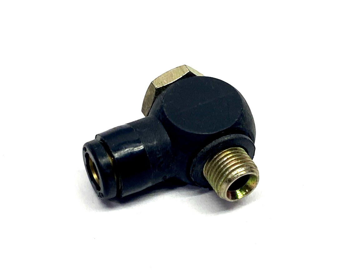 3118 06 10 | Legris Male Swivel Banjo Elbow Push-In Fitting 6mm Tube OD x 1/8 5-PK - New – Open box - Maverick Industrial Sales