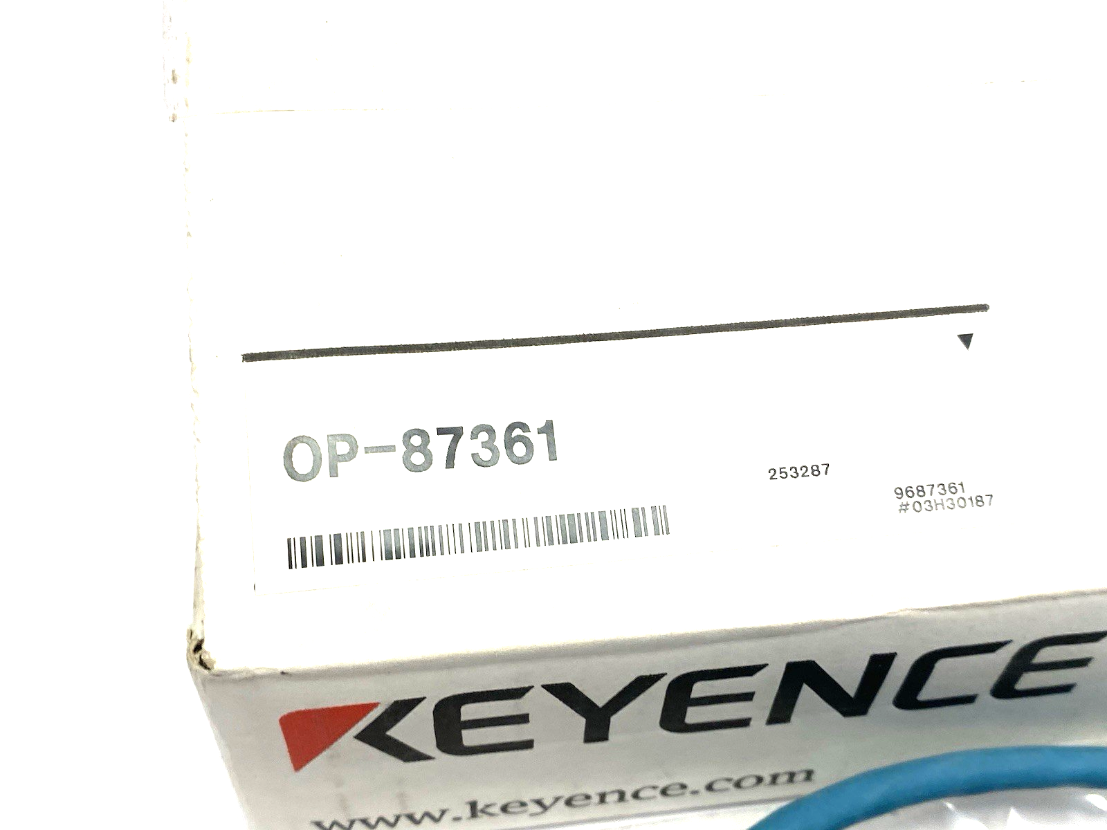 | Keyence OP-87361 Ethernet Connection Cable NFPA79 Compatible, 10 m - New – Open box - Maverick Industrial Sales